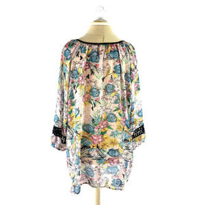Daniel Rainn Tops - daniel rainn Floral Tassel Plus Blouse Top Sz 3X Daniel Rainn Tops - daniel rainn Floral Tassel Plus Blouse Top Sz 3X